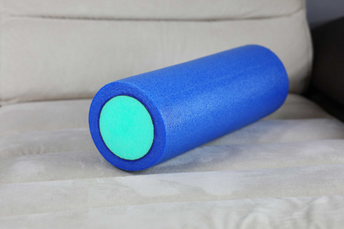 Массажный ролик для мышц всего тела 45 * 15 см, сине-зеленый фото 10