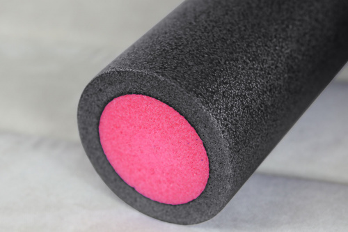Массажный ролик для мышц всего тела 60 * 15 см, графитово-розовый фото 8