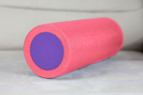 Массажный ролик для мышц всего тела 60 * 15 см, розово-фиолетовый фото 9
