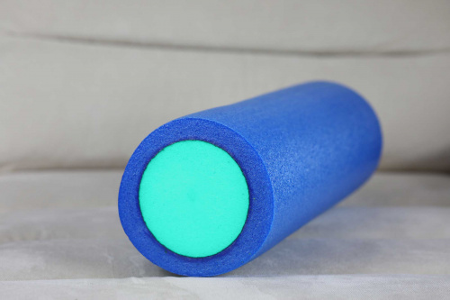 Массажный ролик для мышц всего тела 60 * 15 см, сине-зеленый фото 6